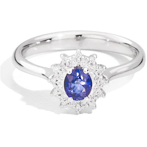 Anello CAMELIA con zaffiro