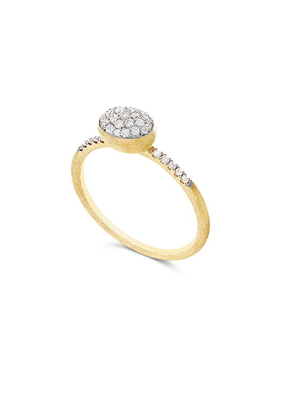 Anello di fidanzamento "DANCING ÉLITE" (baby) in oro 750/1000 e diamanti