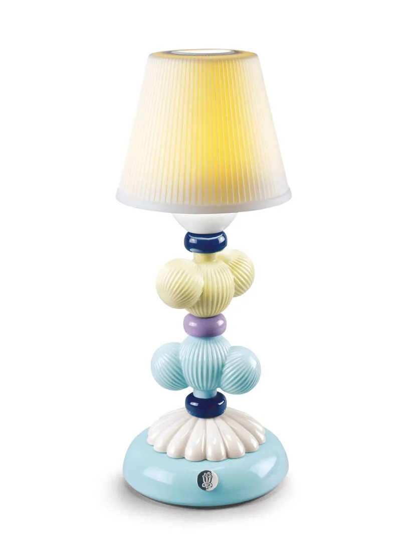 Lampada da tavolo Firefly Cactus. Giallo e azzurro