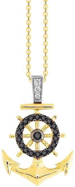 Collana in oro giallo e bianco