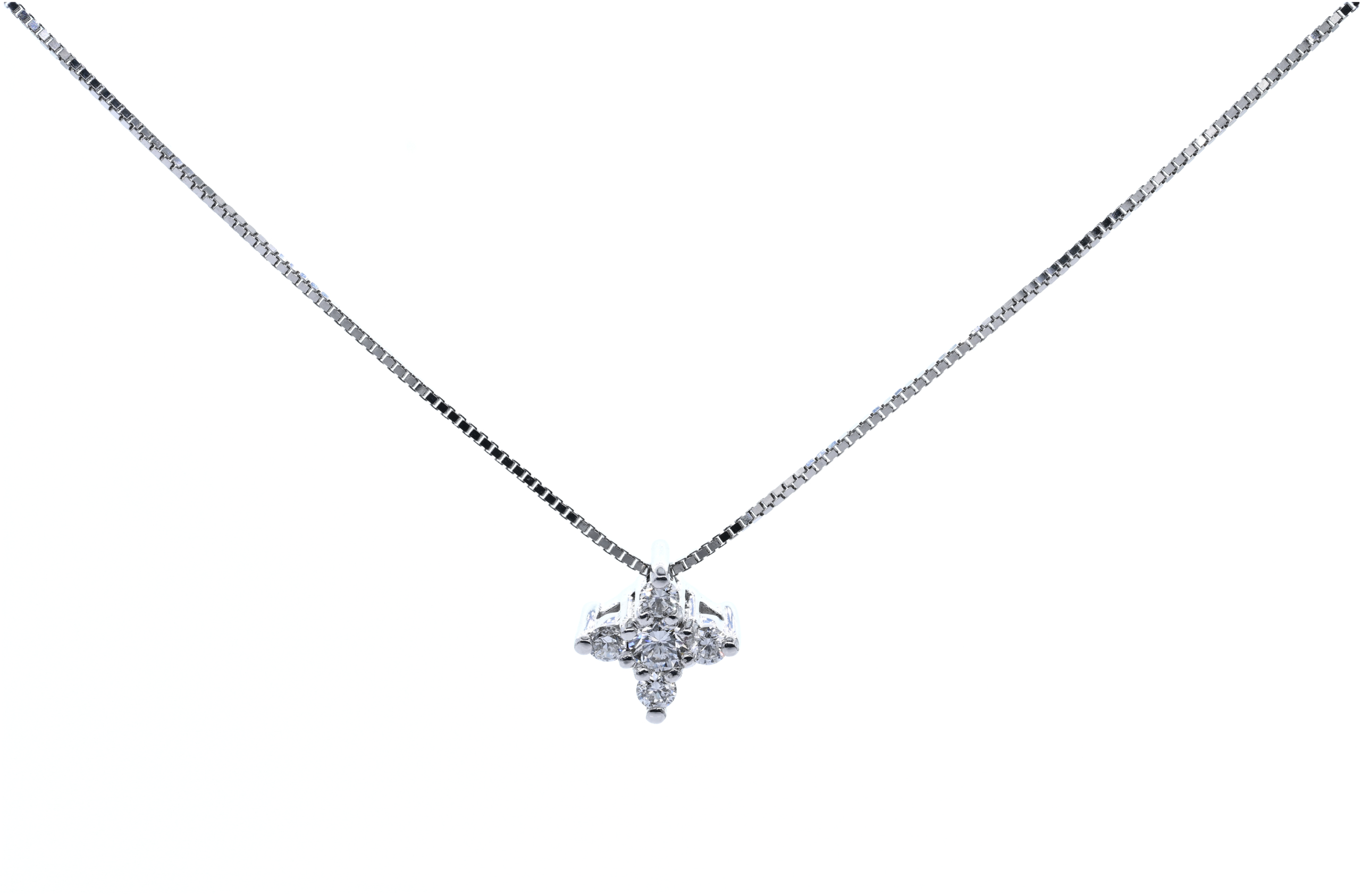 Collana con croce piccola diamanti